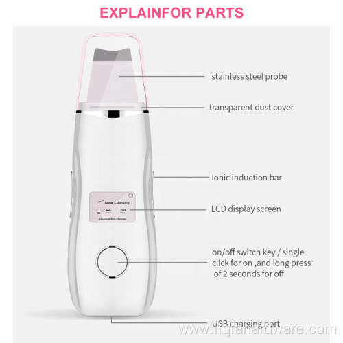 Wholesale Ultrasonic Reduces Wrinkles Facial Skin Scrubber